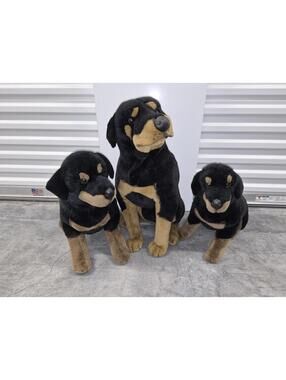3 E&J Classic Limted Edition Rottweiler Plush Dogs Small Medium And Large